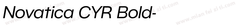 Novatica CYR Bold字体转换
